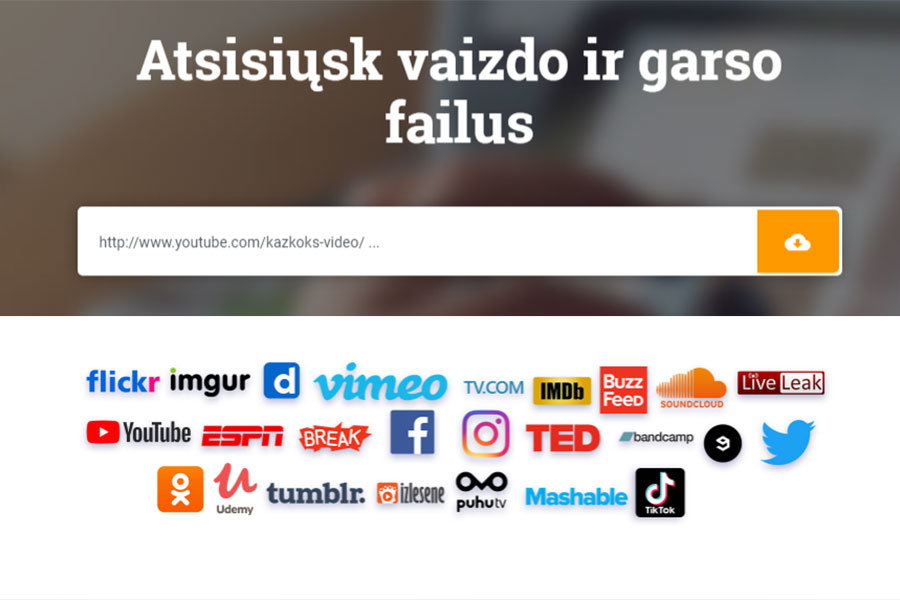 atsisiusti video ir muzika is youtube, facebook, vimeo ir kitu svetainiu