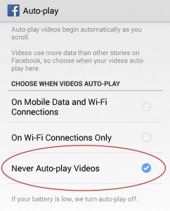 facebook autoplay videos