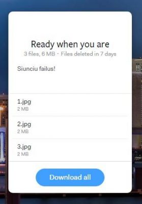 wetransfer atsisiųsti failus