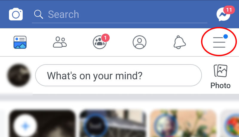 android pakeisti facebook kalbą