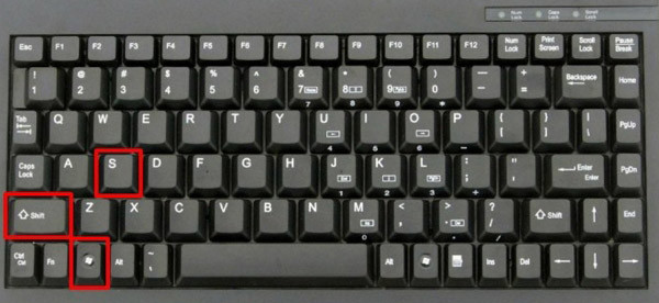 nufotografuoti ekrano vaizda klaviauros kombinacija