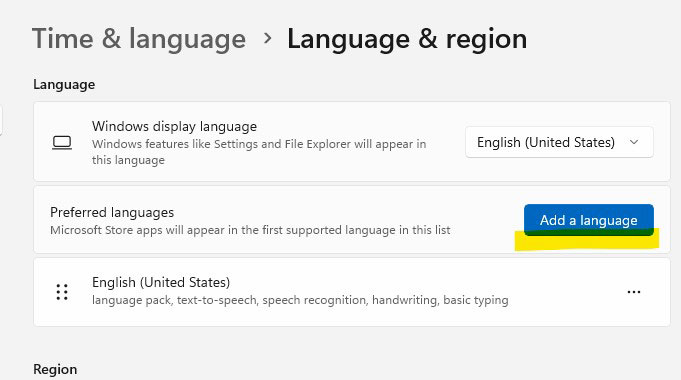 kaip windows 11 pridėti lietuvių, rusų ar kitas kalbas