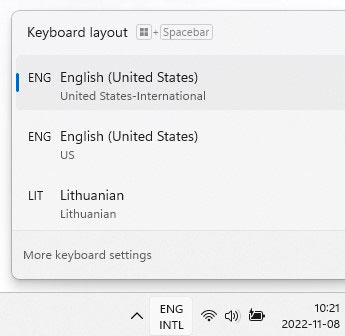 kaip windows 11 pridėti lietuvių ar rusų kalbos klaviatūrą