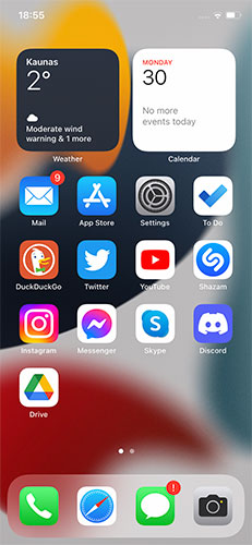kaip nufotofraguoti iphone ekrana