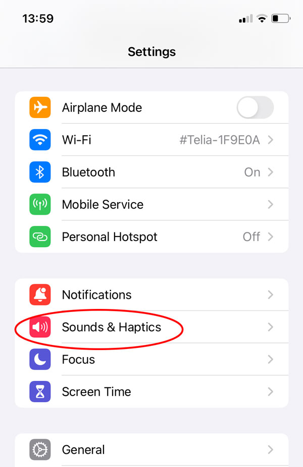 kaip iphone pakeisti skambučio toną
