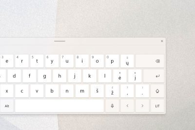 kaip įjungti ekrano klaviatūrą windows 11